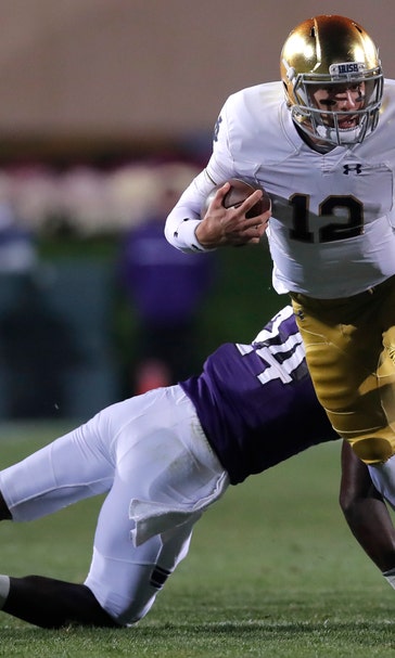 Book leads No. 3 Notre Dame over Northwestern, 31-21